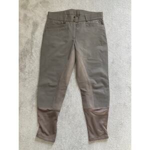 Ovation Pants Womens 34 R Brown Colorblock Full Seat Breeches Equestrian Riding